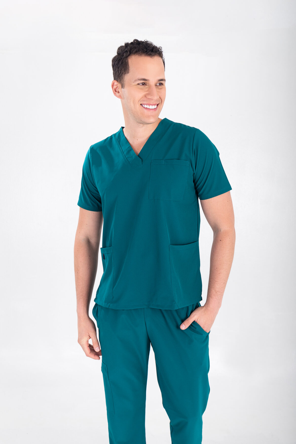 uniforme médico hombre stanford verde jade