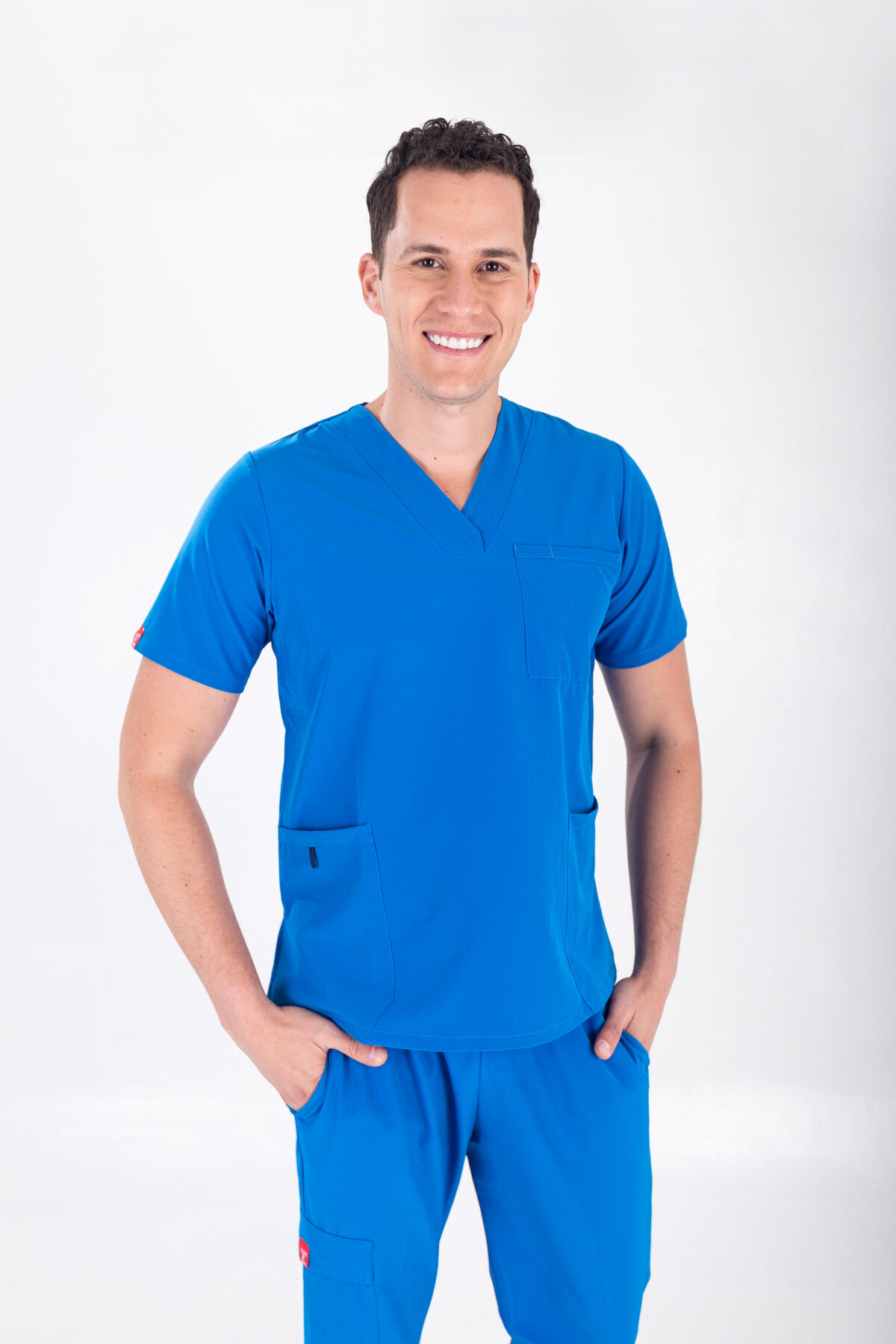 stanford uniforme médico hombre azul cielo