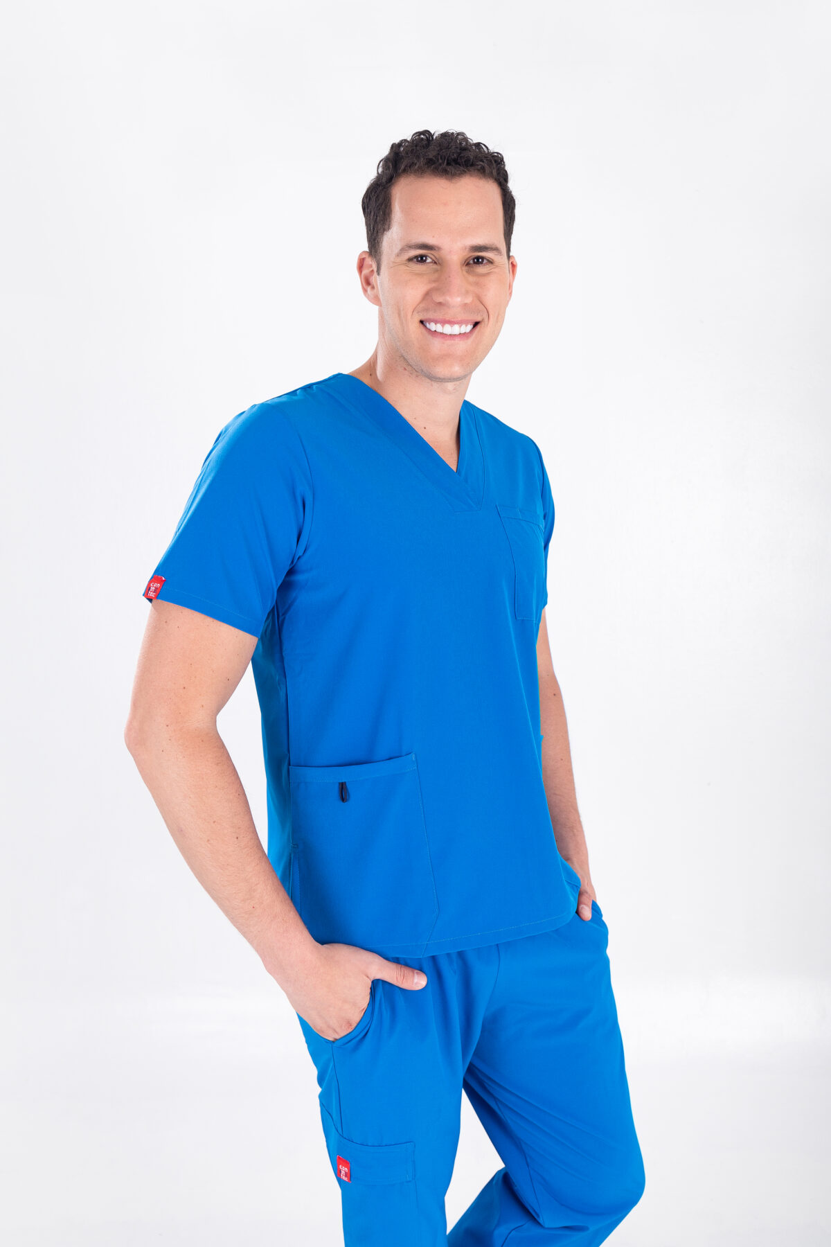 stanford uniforme médico hombre azul cielo