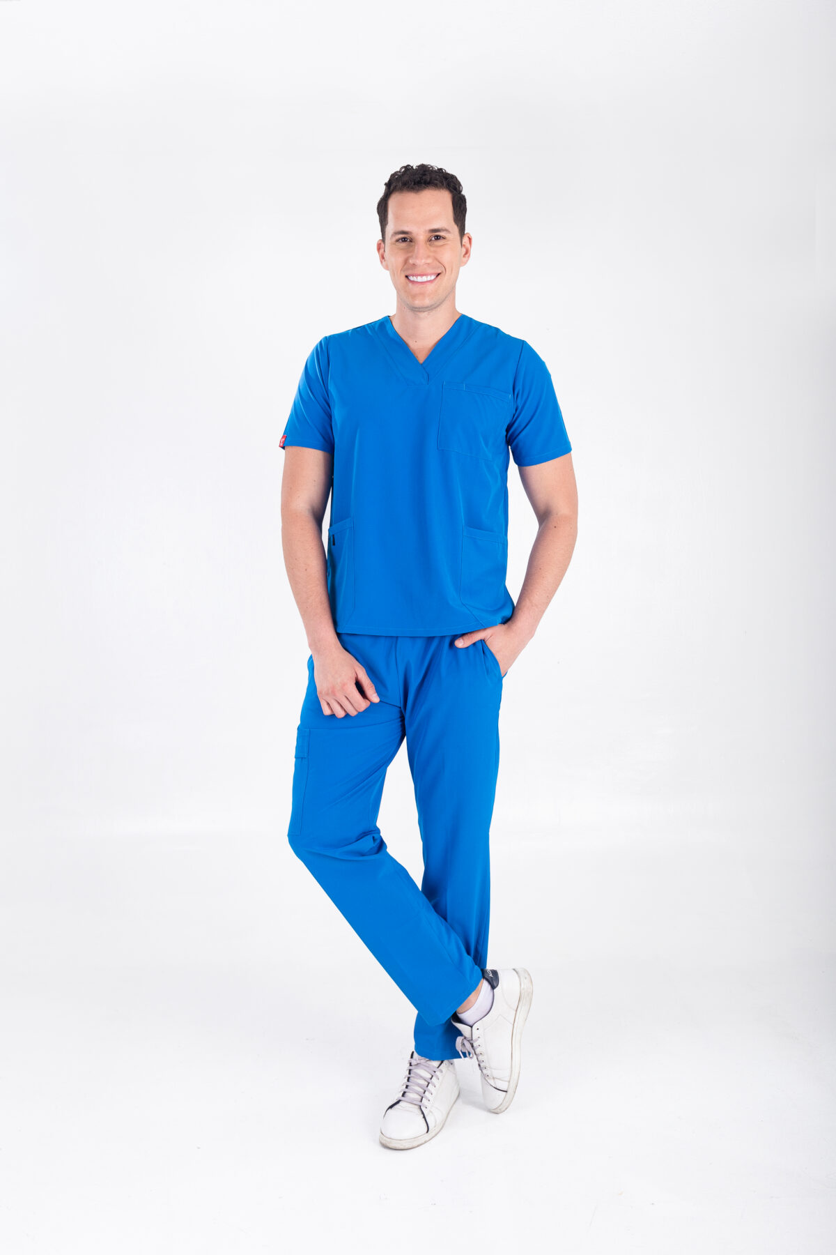 stanford uniforme médico hombre azul cielo